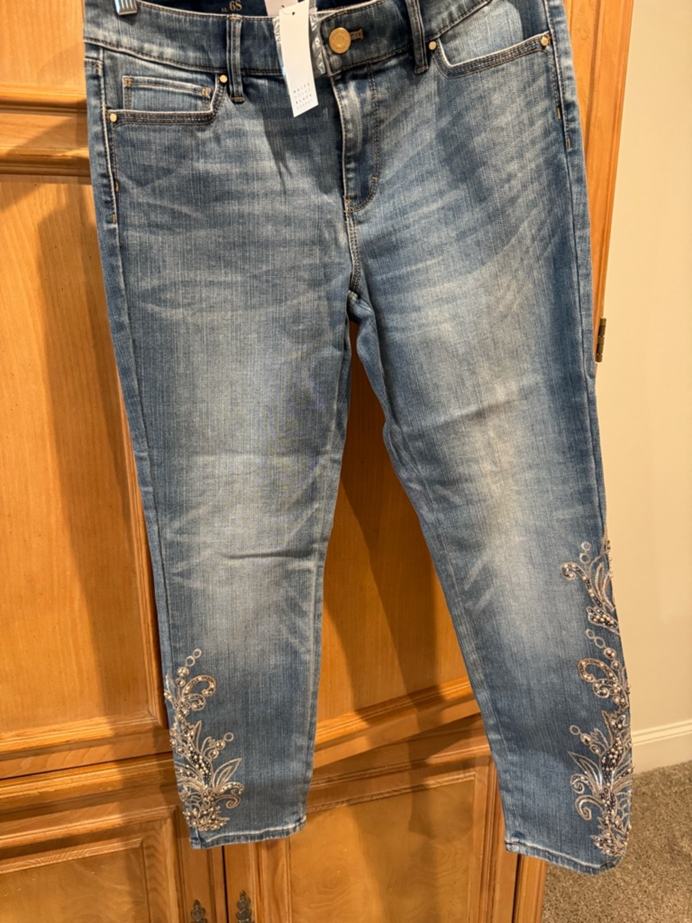 White House Black Market classic rise skinny ankle jeans